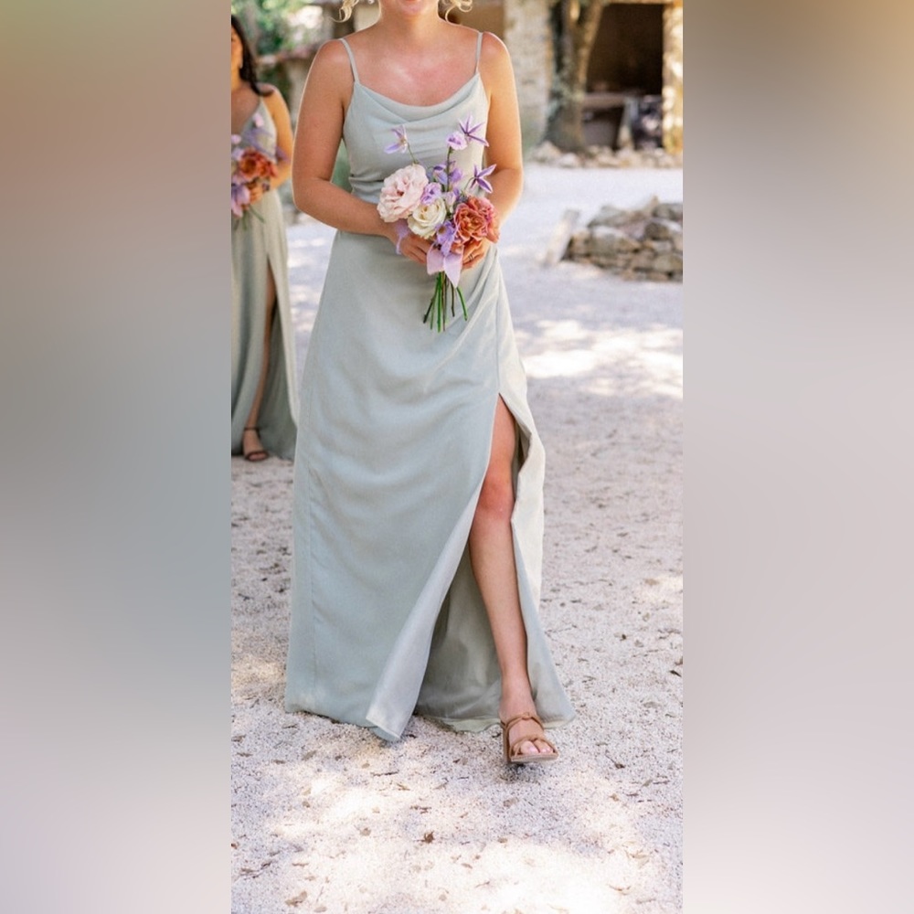 Green Bridesmaid Formal Dress Size 6